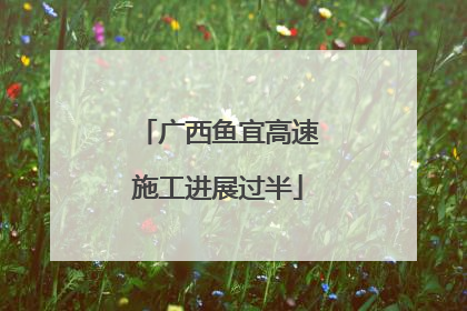 广西鱼宜高速施工进展过半